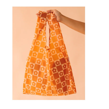 Checkered Packable Reusable Bag