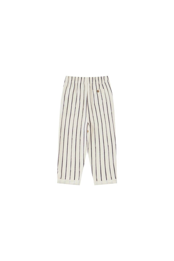 Organic Cotton Striped Relaxed Taper Toddler Pants