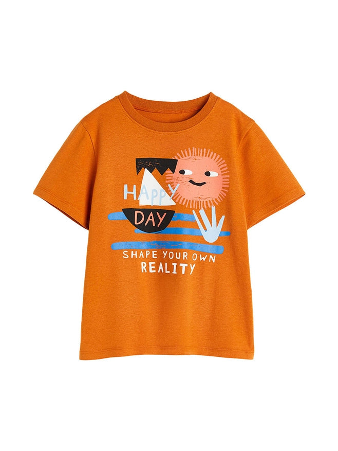 Happy Day Cartoon Kids Graphic T-Shirt