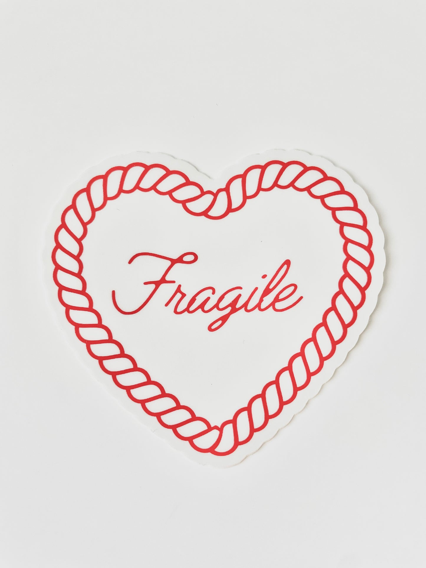 Fragile Heart Sticker