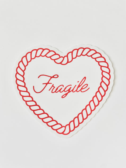 Fragile Heart Sticker