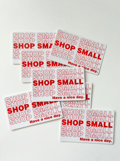 Shop Small Sticker