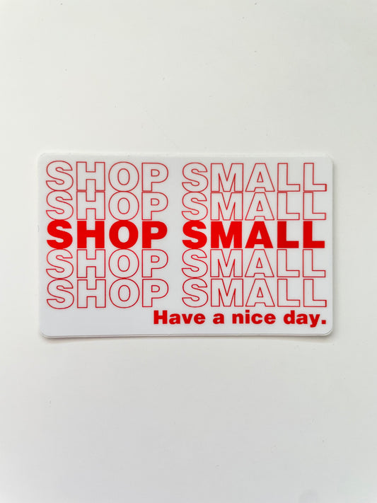 Shop Small Sticker