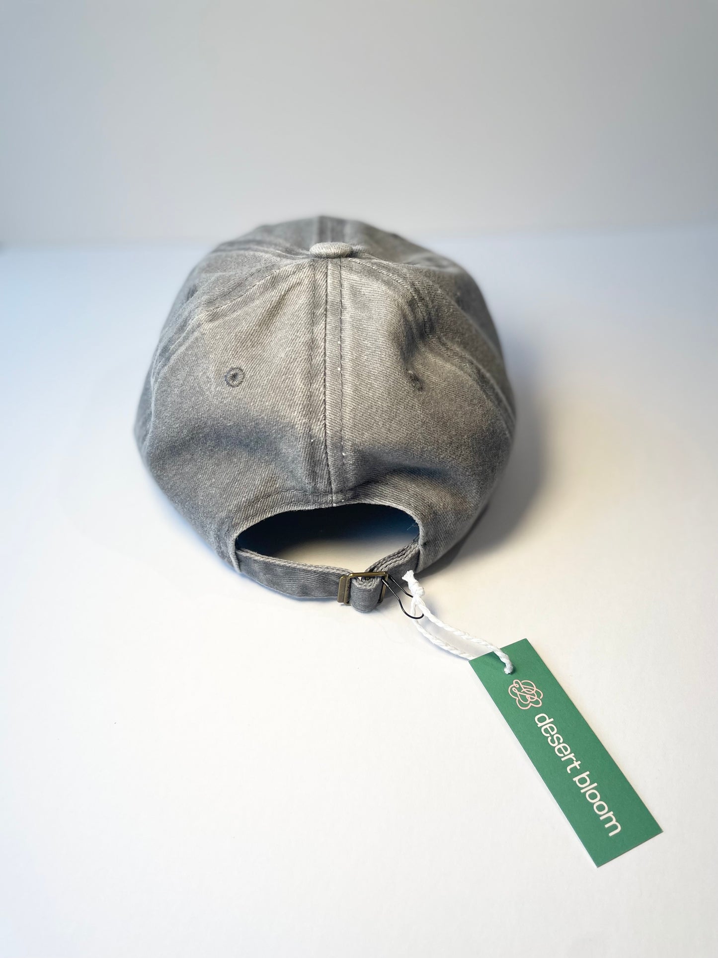 Washed Denim Grey Kids Baseball Hat