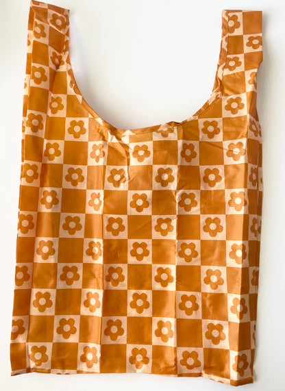 Checkered Packable Reusable Bag