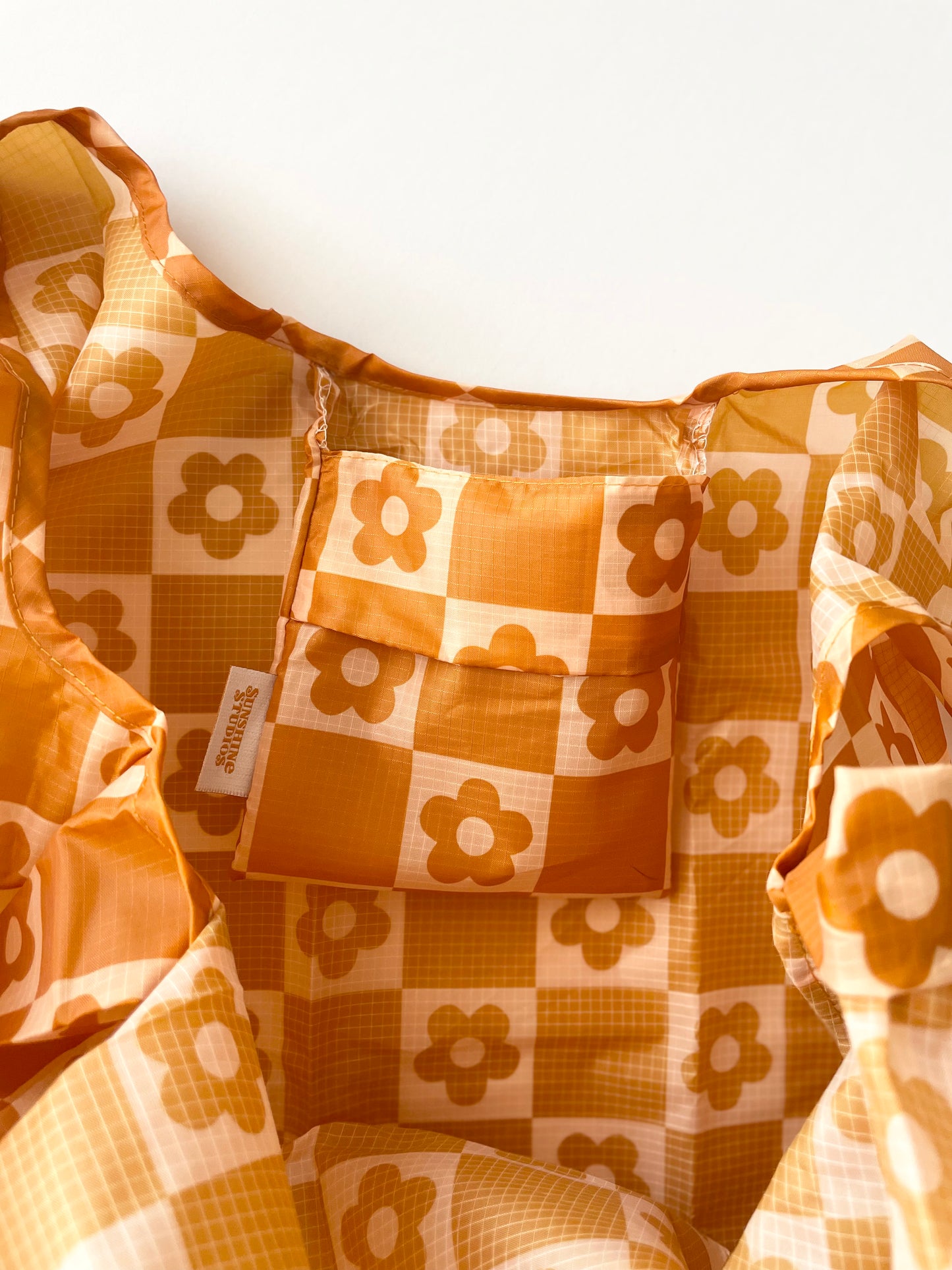 Checkered Packable Reusable Bag