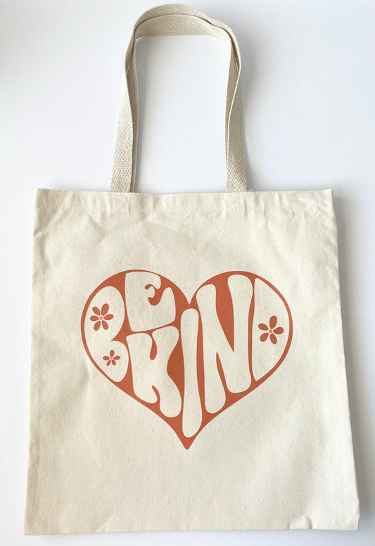 Be Kind Canvas Tote Bag