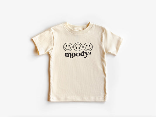 Moody Smiles Natural Kids Graphic T-Shirt