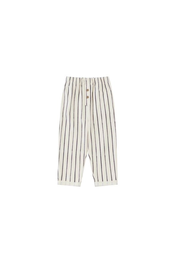 Organic Cotton Striped Relaxed Taper Toddler Pants