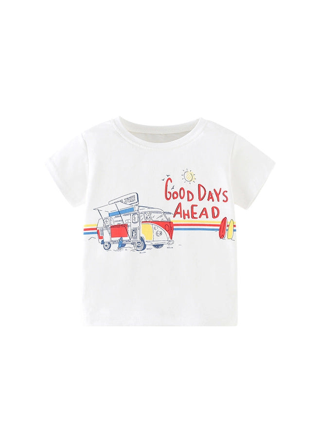 Good Days Ahead Bus Kids Graphic T-Shirt