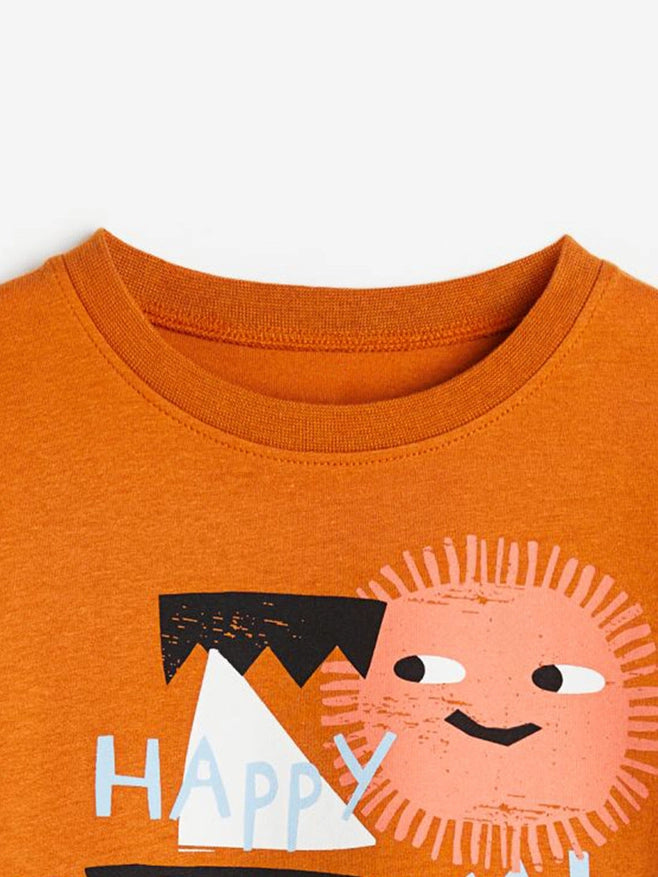 Happy Day Cartoon Kids Graphic T-Shirt